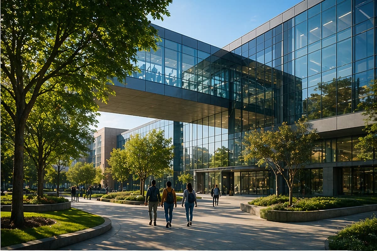 University campus architecture